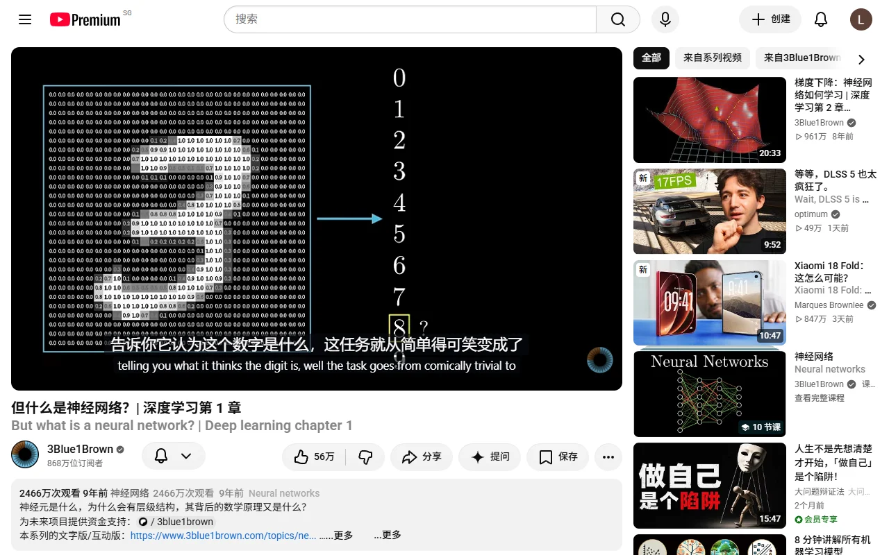 YouTube 视频下方同时显示中文和英文字幕